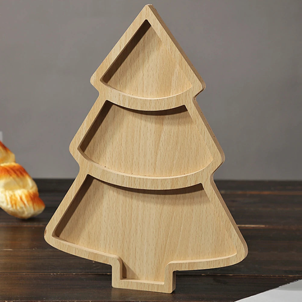 Christmas Tree Wooden Tray