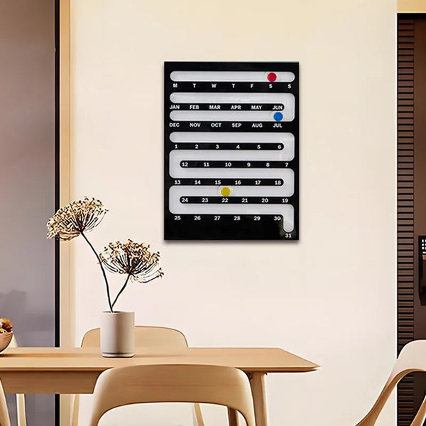 Bauhaus Sliding Perpetual Wall Calendar