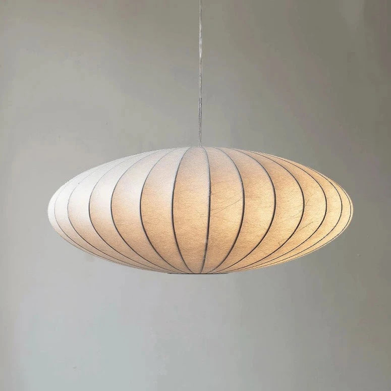 Silk Japanese Wabi-sabi Style Chandelier Ceiling Lamp