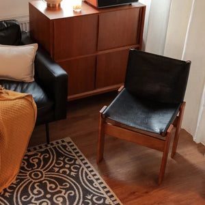 Nordic Rubber Wood Accent Dining Chair