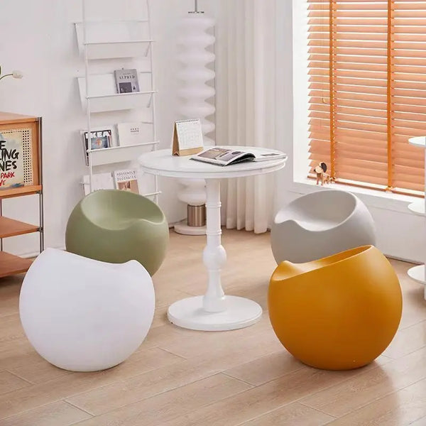 Taburete nórdico creativo de manzana, taburete para cambiar zapatos, taburete pequeño minimalista de diseño para sala de estar, dormitorio, balcón, taburete bajo