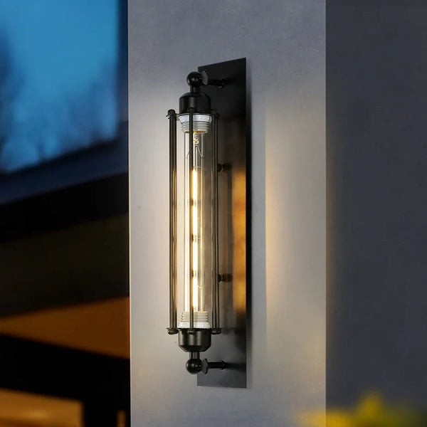 Retro Industrial Lantern Wall Lamp