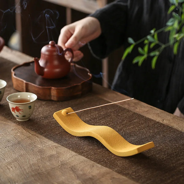 Ceramic Wave Incense Holder