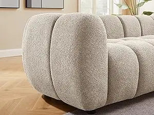 Melloa Upholstered Tufted Boucle Cloud Sofa