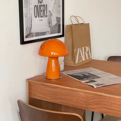 Mushroom Glass Retro Table Lamp