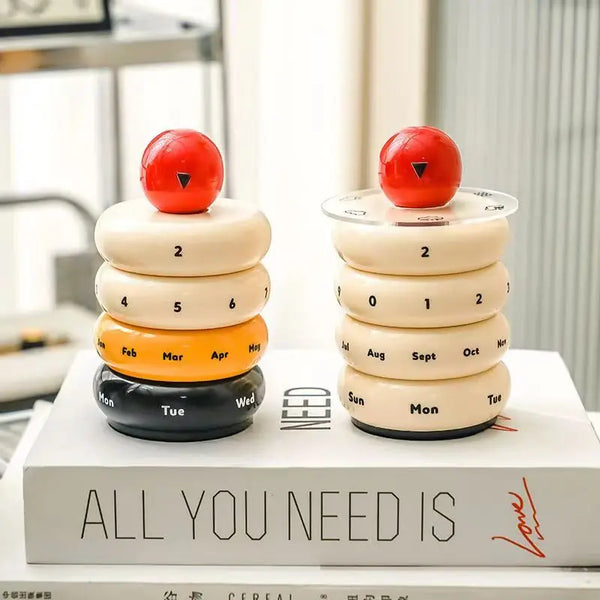 Nordic Ball Rotable Donut Calendar with Weather