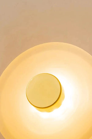 Applique murale minimaliste en verre courbé