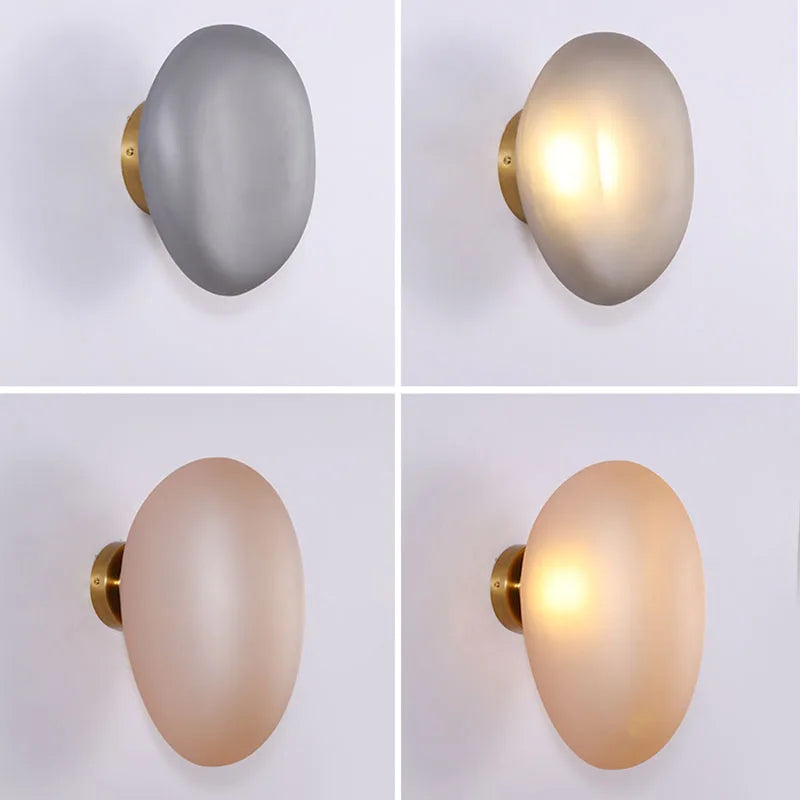 Japanese Pebble Wall Lamp