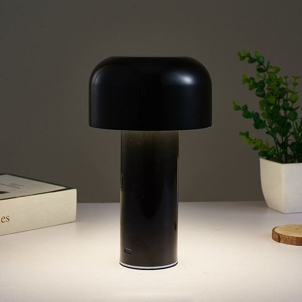 Italian-Style Retro Mushroom Cordless Table Lamp