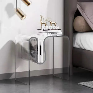 de homê Nordic Bent Rack Acrylic Side Table