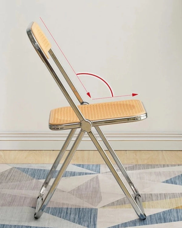 Nordic Designed Foldable Mesh Metal Chair