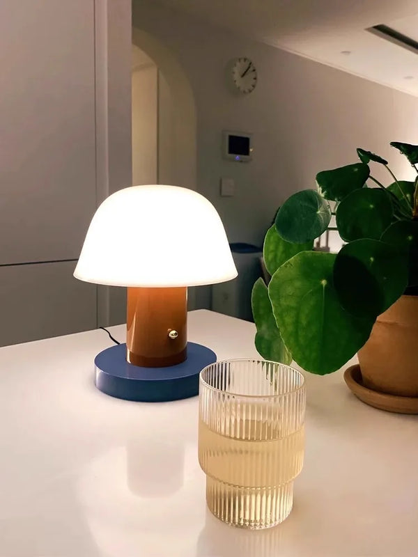 Haus Theory Cordless Mushroom Table Lamp