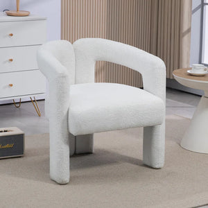 Teddy Fabric Open Back Lounge Chair