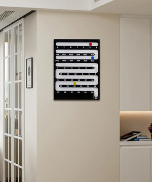Bauhaus Sliding Perpetual Wall Calendar