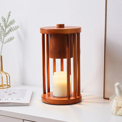 Wooden Oriental Zen Candle Warmer
