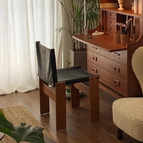 Nordic Rubber Wood Accent Dining Chair
