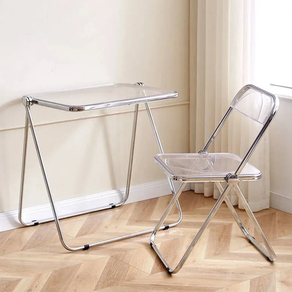 de homê Foldable Acrylic Transparent Medium Side Coffee Table