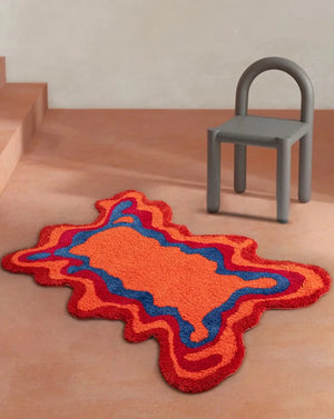 Alfombra retro psicodélica