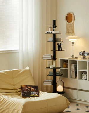 Metal Low-Profile Adjustable Bookcase Organizer Shelves [Exclusive]
