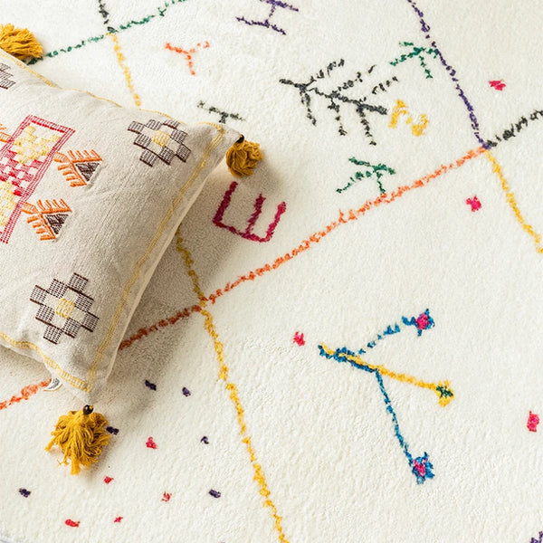 Morocco Style Abstract Art Carpet Area Rug