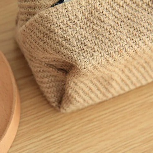 Taschentuchhalter aus Baumwollleinen im Retro-japanischen Stil