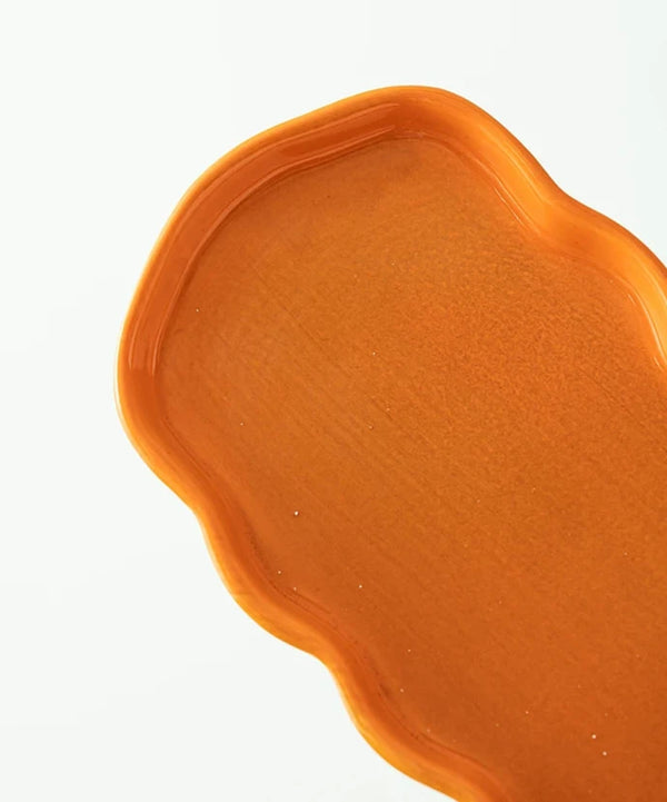 Essteller mit Keramikdeckel „Kürbis“