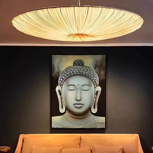 Yū Tokyo Japanese Wabi-Sabi Fabric Pendant Chandelier