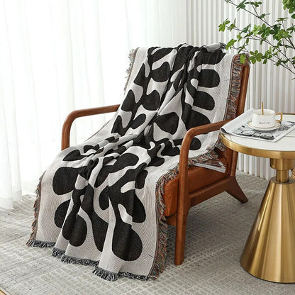 Retro Vine Shape Throw Blanket