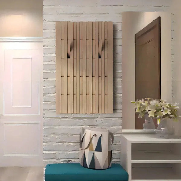 Japanese Style Pine Wood Wall Panel Custom Hanger [Exclusive]