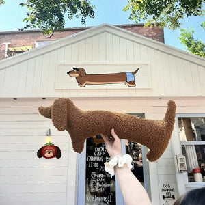 Dachshund Plush Lounge Pillow