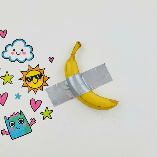 Duck Taped Banana Wall Decor