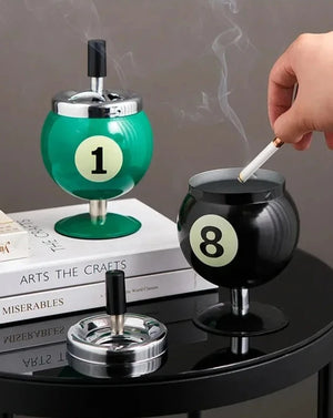 Metal Billiards Ashtray