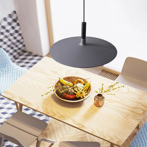 Plafonnier plat minimaliste danois en aluminium