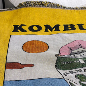 Kombucha Art Throw Blanket