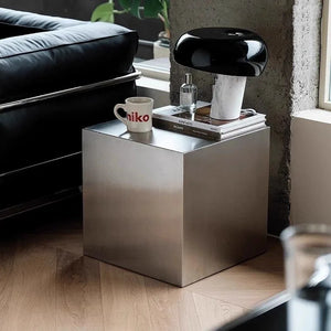 Studio Lima Stainless Steel Cube Side Table