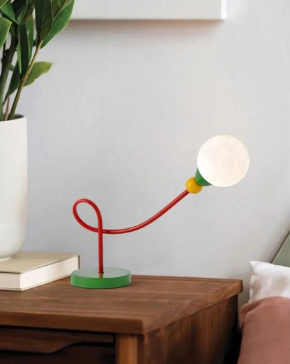 Colorful Wired Moon Lamp