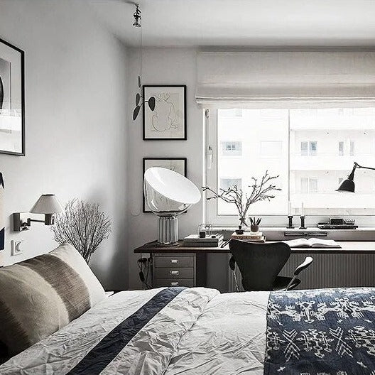 Lampe à bol transparente de style italien en chrome