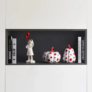 Kusama Yayoi Stil Polka Dot Skulptur