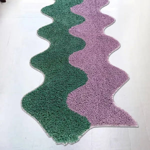 Mono Design Long Color Wave Rug