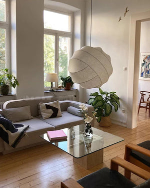 Japanese Silk Fabric Pendant Ceiling Lights