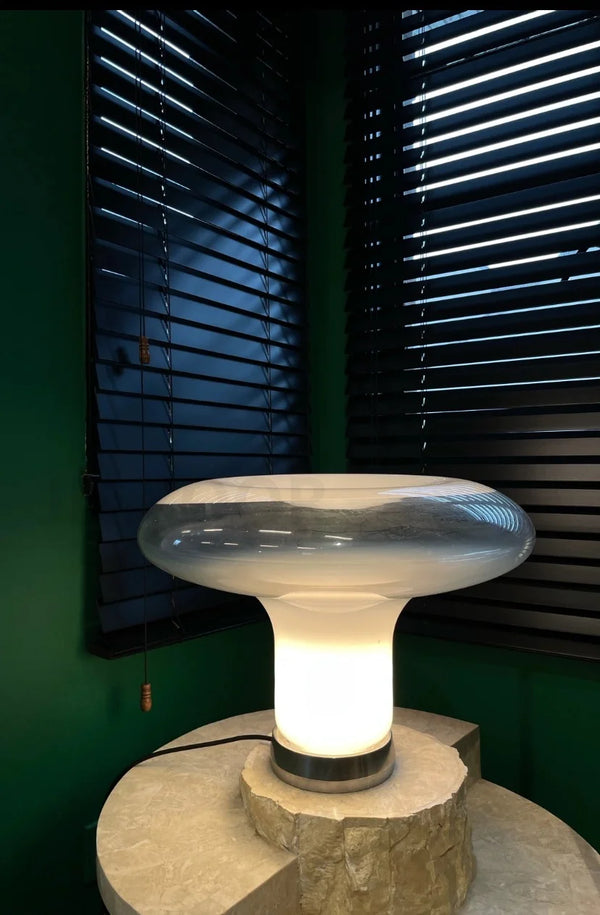 Carl Lighting Glass Mushroom Table Lamp