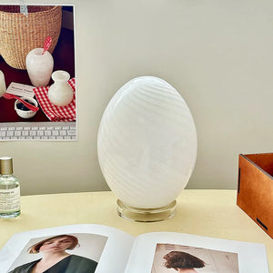 Egg Glass Retro Table Lamp