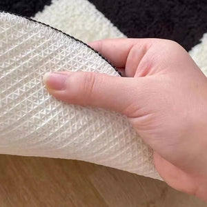 Mono Design Checker Grid Tufting Bath Mat