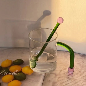 Colored Glass Mixing Spoon