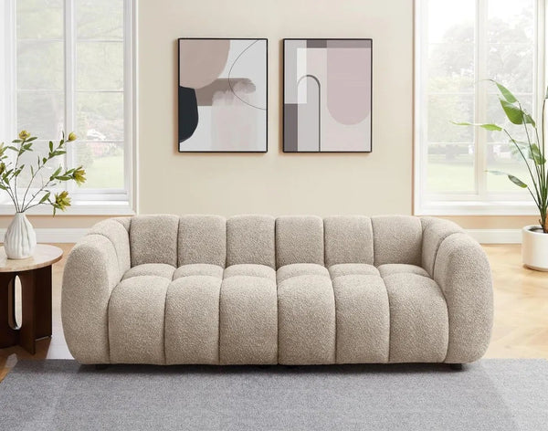 Melloa Upholstered Tufted Boucle Cloud Sofa