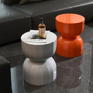 Nordic Textured Hourglass ABS Stool
