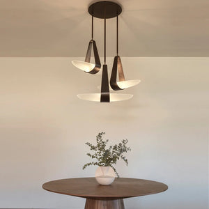 Nordichome Leather Strap Floating Chandelier