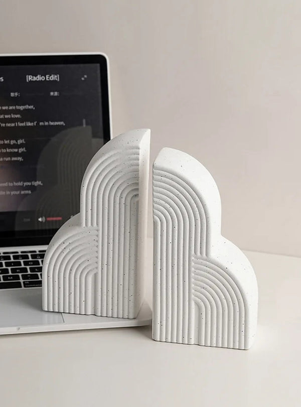 Atelier Oro Ceramic Cloud Bookends Ceramic Stand
