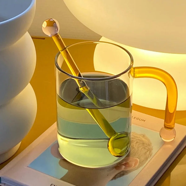 Colored Glass Mixing Spoon