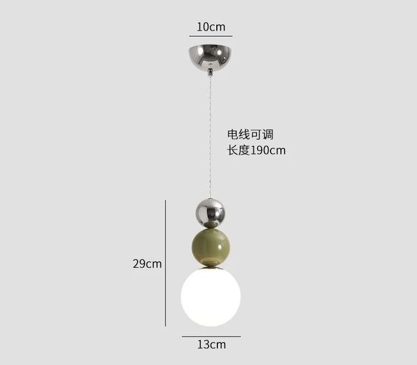 Carl Lighting Macaron Ball Pendant Ceiling Fixture